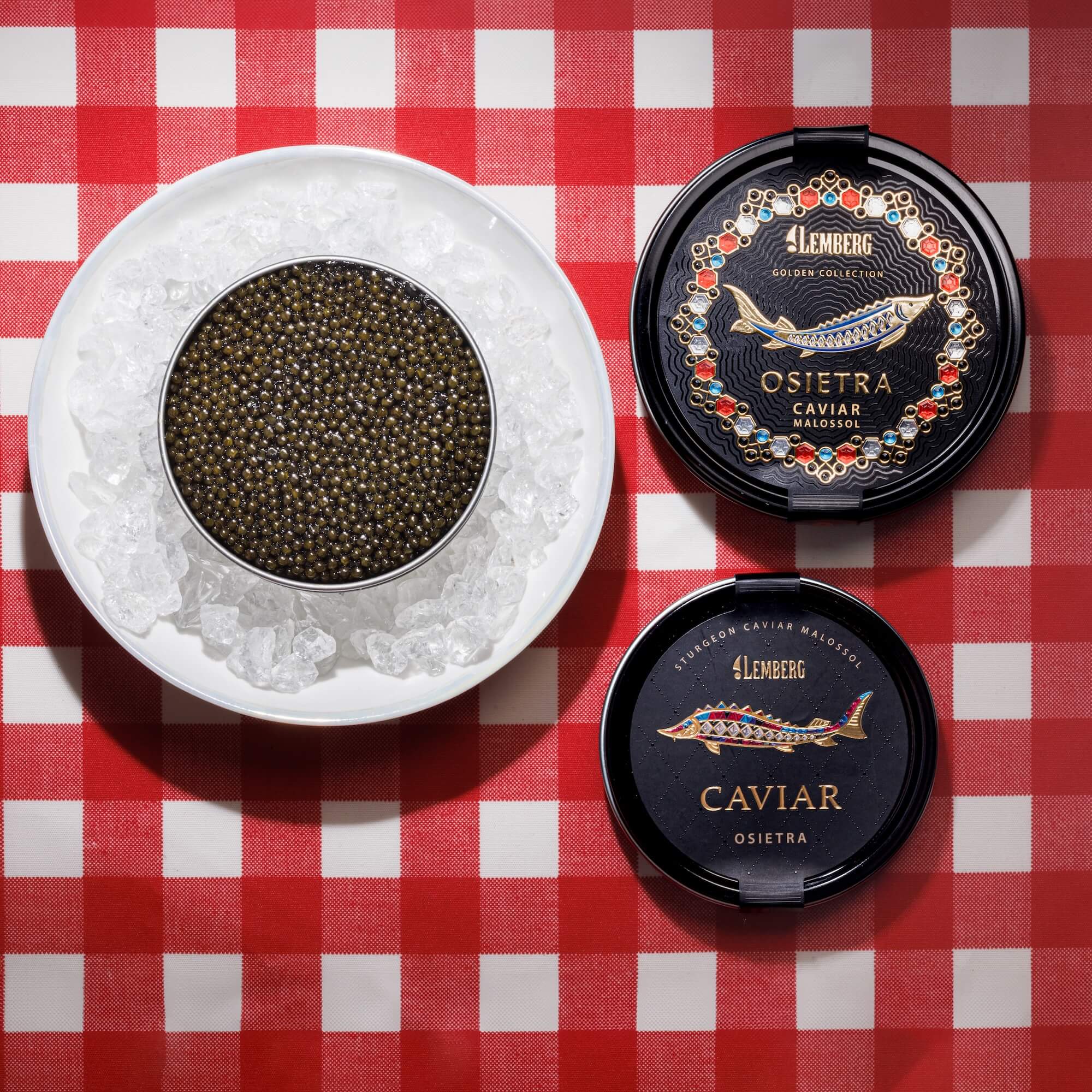 Caviar de esturión OSIETRA, 16 + 4 x 50g