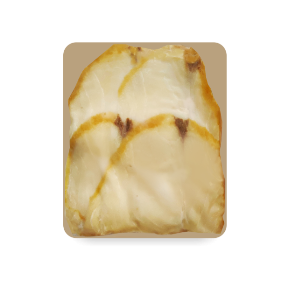 Filete de caballa mantequilla, ahumado en frío, en lonchas, 125 g