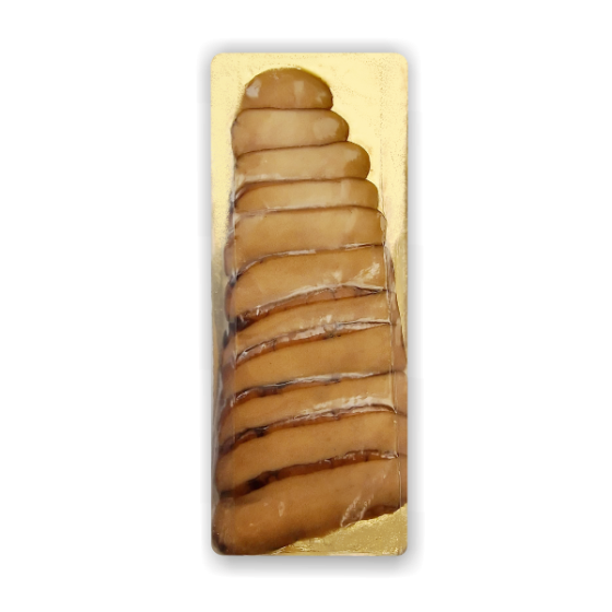 Cod roe, hot smoked, sliced, 170g