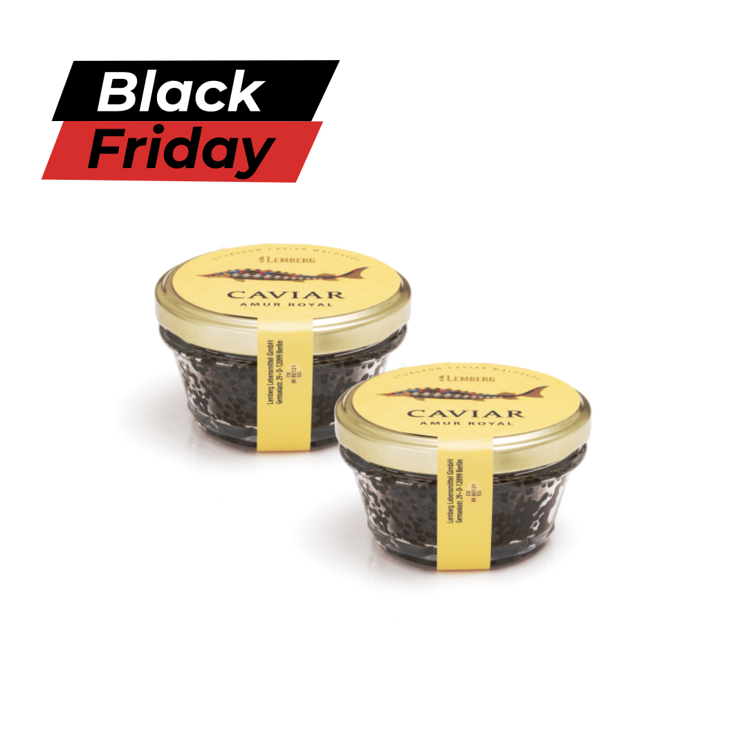 Сaviar de esturión Amur Royal, 2 x 100g