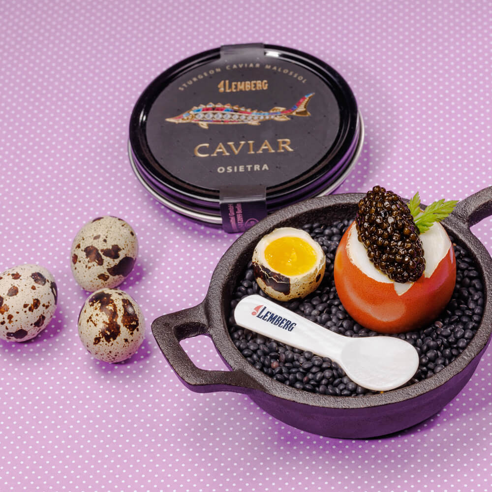Caviar de esturión OSIETRA, 16 + 4 x 50g
