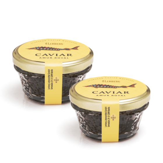 Сaviar de esturión Amur Royal, 2 x 100g