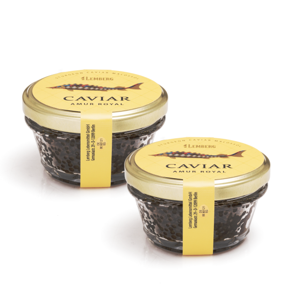 Sturgeon Caviar AMUR ROYAL, 2 x 100g