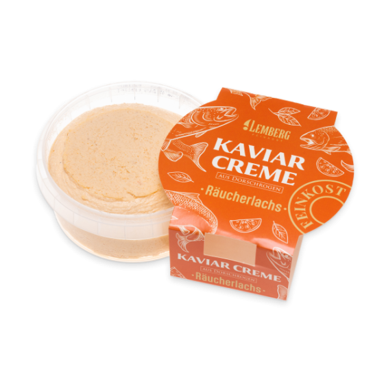 Caviar cream with cod roe and smoked salmon, 150g